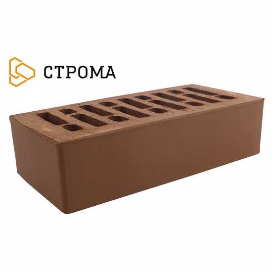 Кирпич Строма брянский одинарный (темно-коричневый)