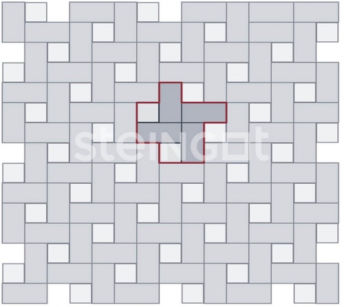 Квадрат 100*100*60 Черный (верхний прокрас), Steingot