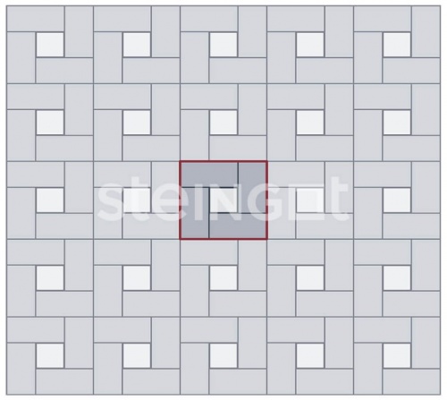 Квадрат 100*100*60 Черный (верхний прокрас), Steingot